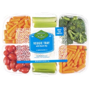 Basket & Bushel Veggie Tray with Ranch Dip 40 oz