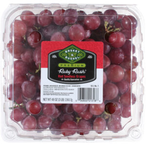 Basket & Bushel Premium Ruby Rush Seedless Red Grapes 48 oz