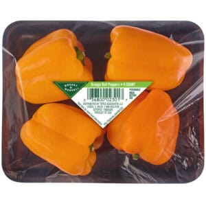 Basket & Bushel Orange Bell Peppers 4 Each